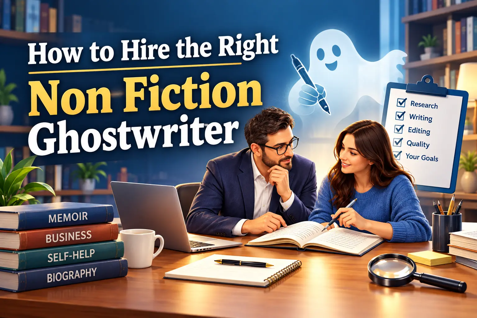 How to Hire the Right Non Fiction Ghostwriter