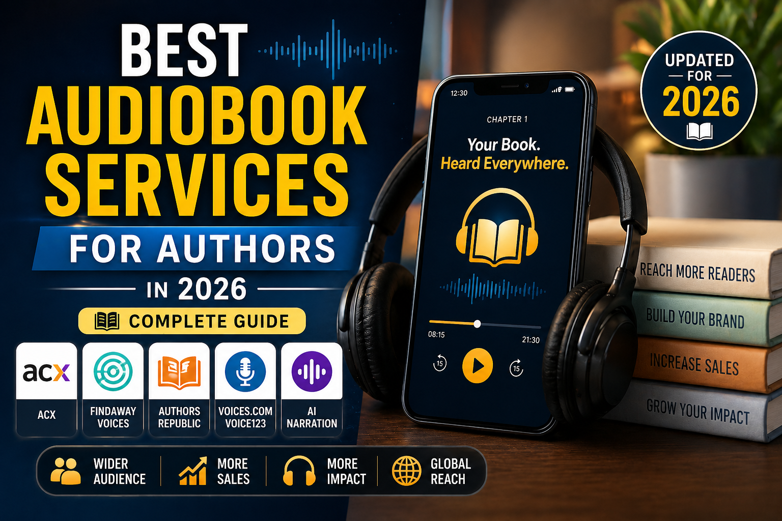 Best Audiobook Services for Authors in 2026 (Complete Guide)