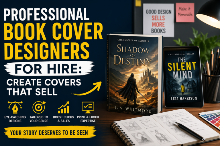 Professional Book Cover Designers for Hire Create Covers That Sell