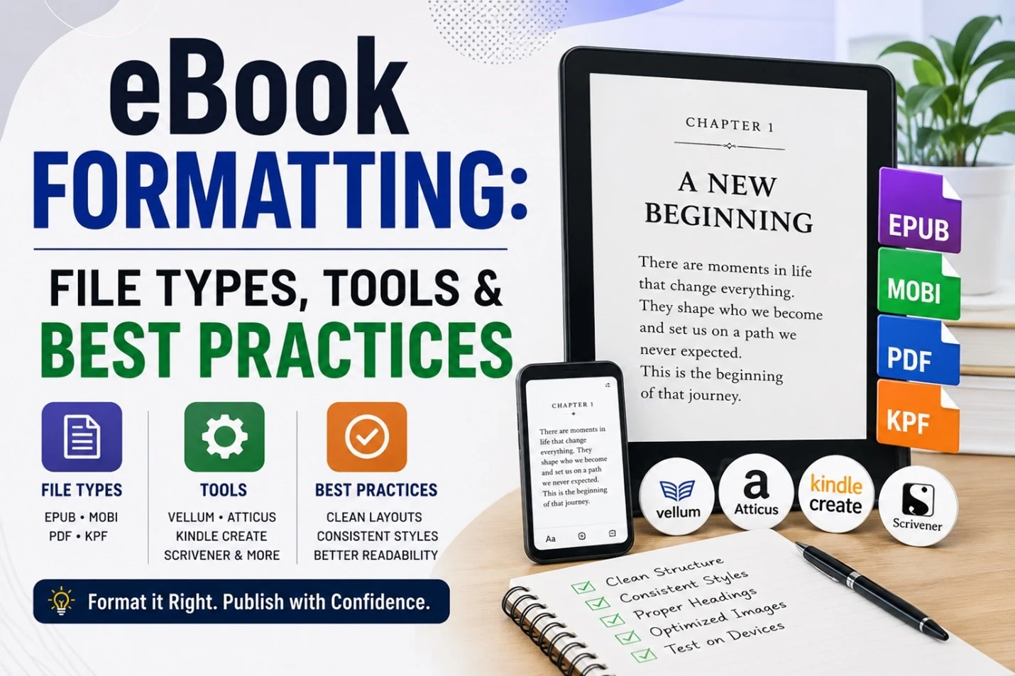 eBook Formatting: File Types, Tools & Best Practices