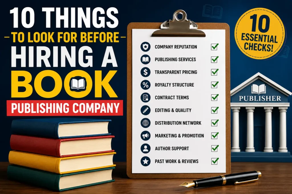 10 Things to Look for Before Hiring a Book Publishing Company