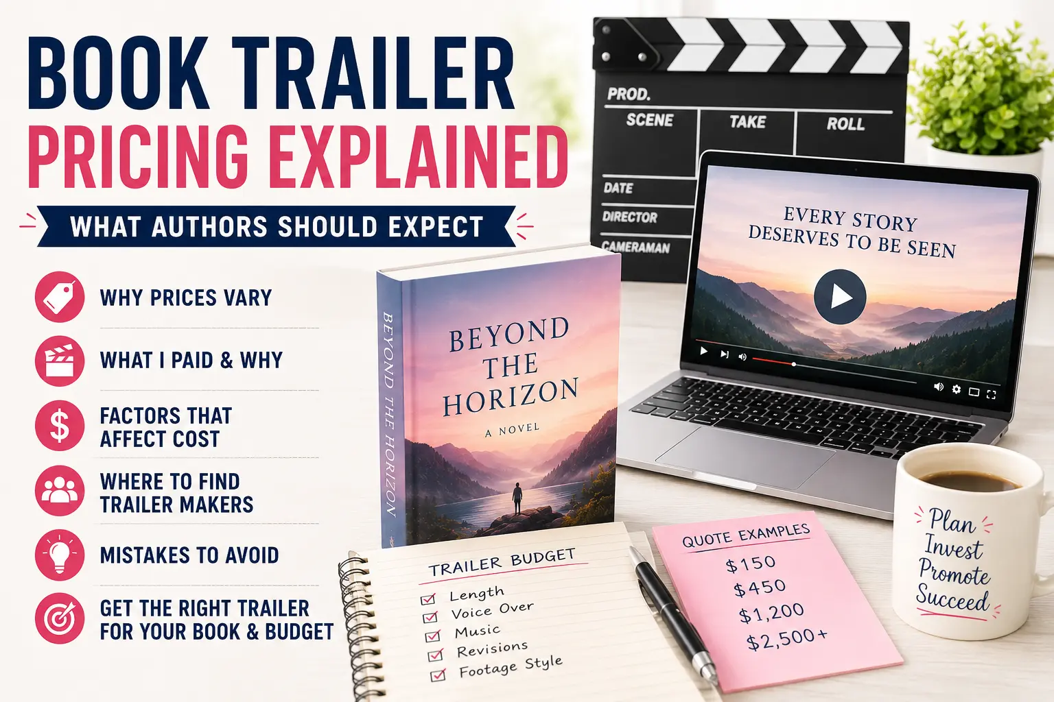 Book Trailer Pricing Explained: What Authors Should Expect