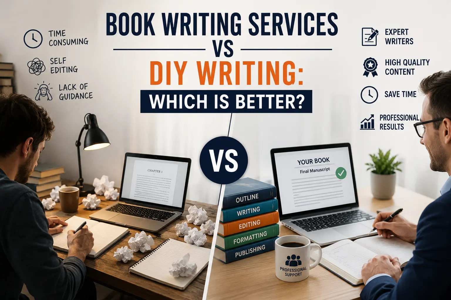 Book Writing Services vs. DIY Writing: Which Is Better?