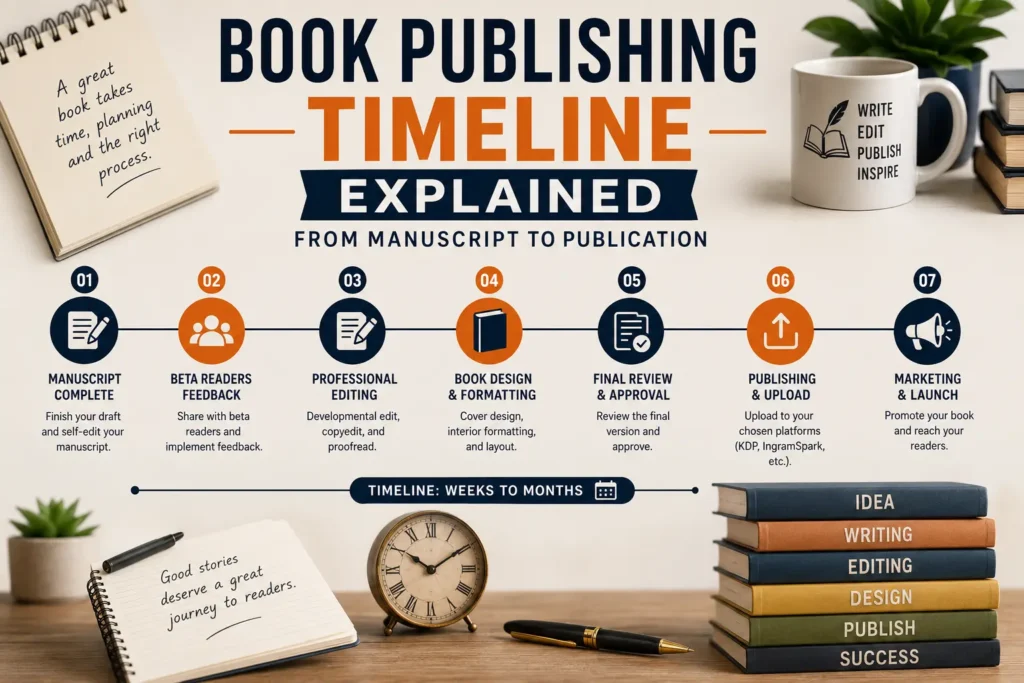 Book Publishing Timeline Explained: From Manuscript to Publication