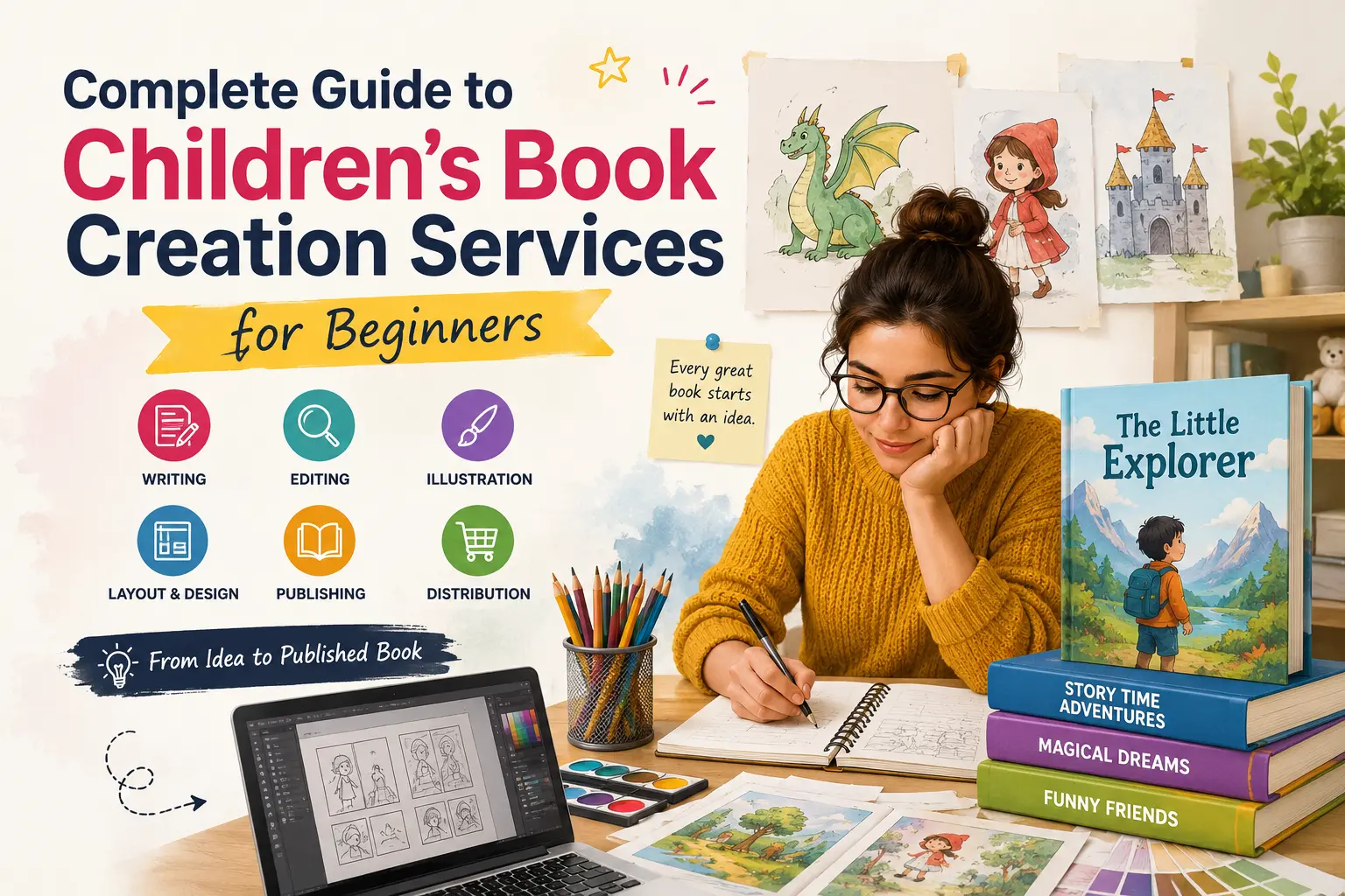 Complete Guide to Children’s Book Creation Services for Beginners