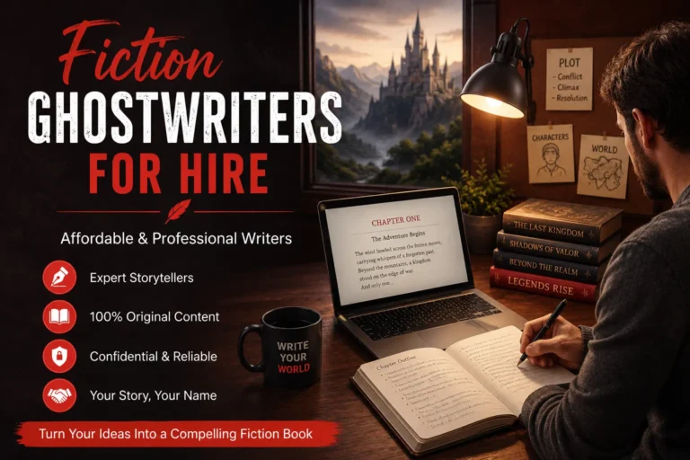 Fiction Ghostwriters for Hire: Affordable & Professional Writers