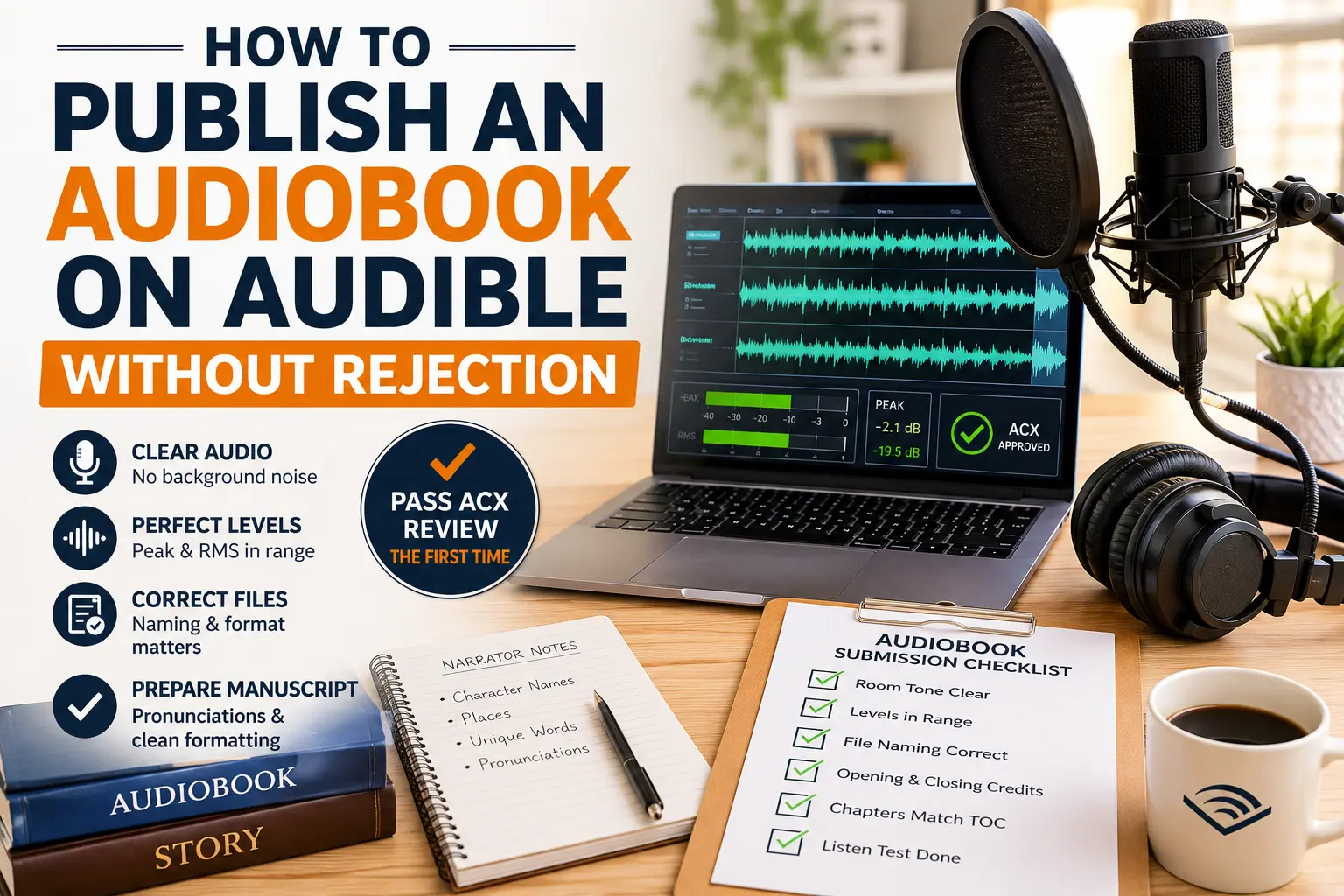 How to Publish an Audiobook on Audible Without Rejection