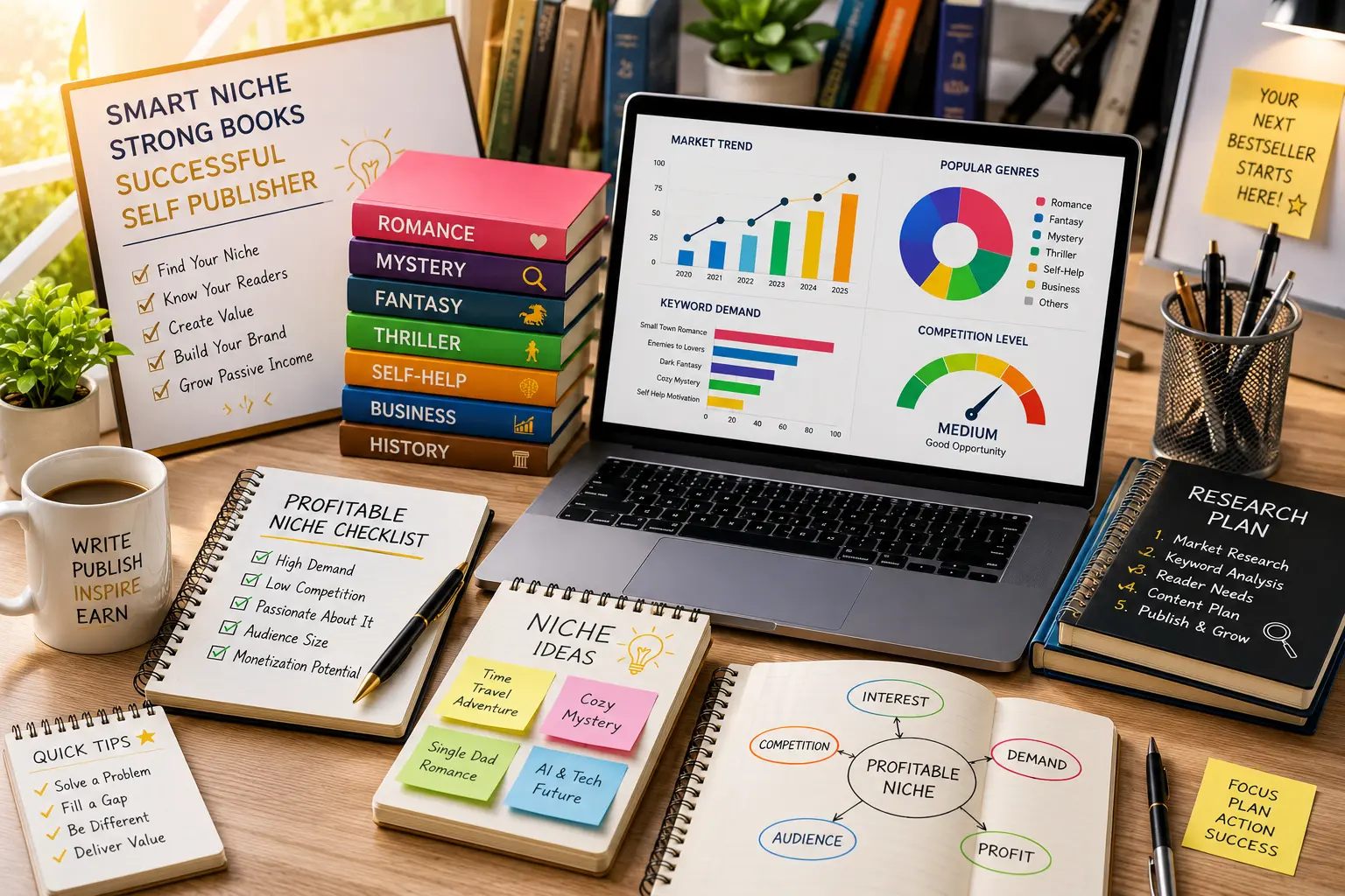 How to Select Profitable Niches and Genres for Self Publishing