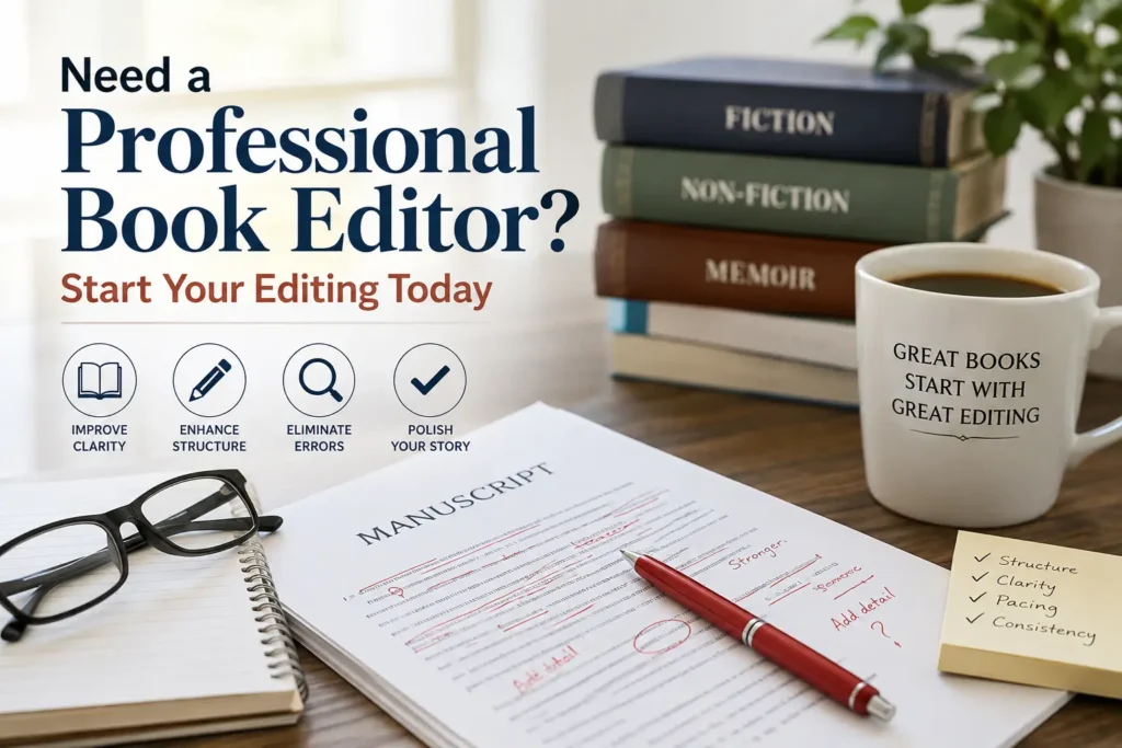 Need a Professional Book Editor? Start Your Editing Today