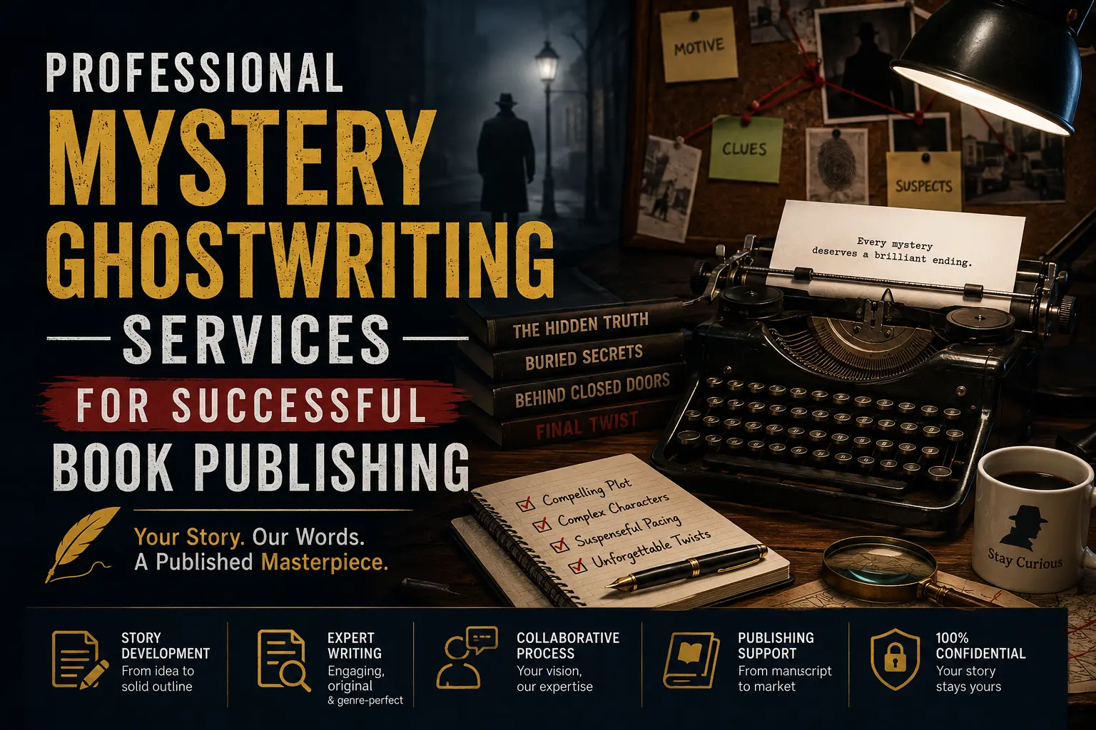 Professional Mystery Ghostwriting Services for Successful Book Publishing