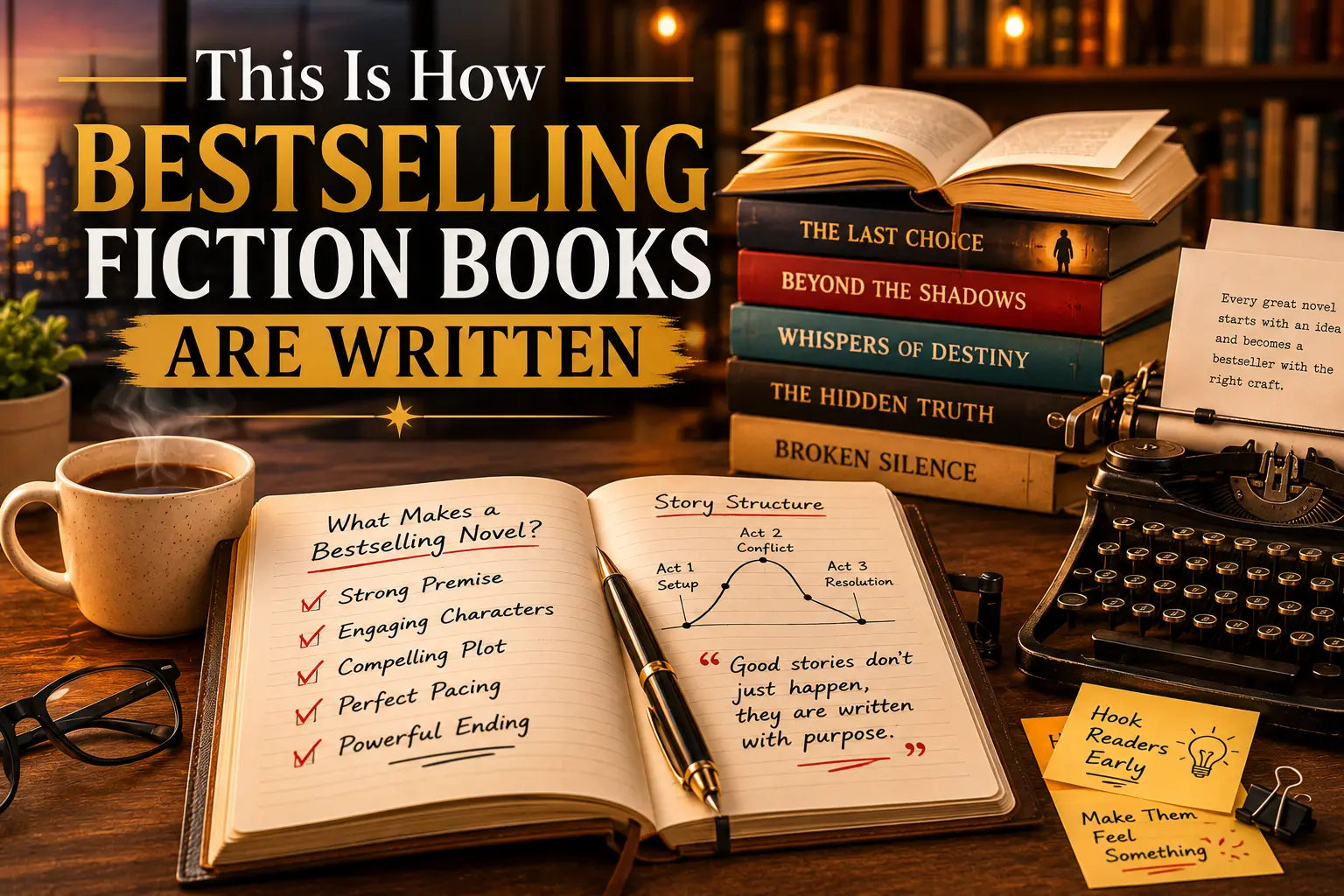 This Is How Bestselling Fiction Books Are Written