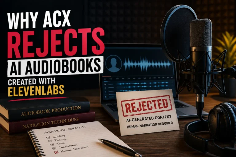 Why ACX Rejects AI Audiobooks Created with ElevenLabs