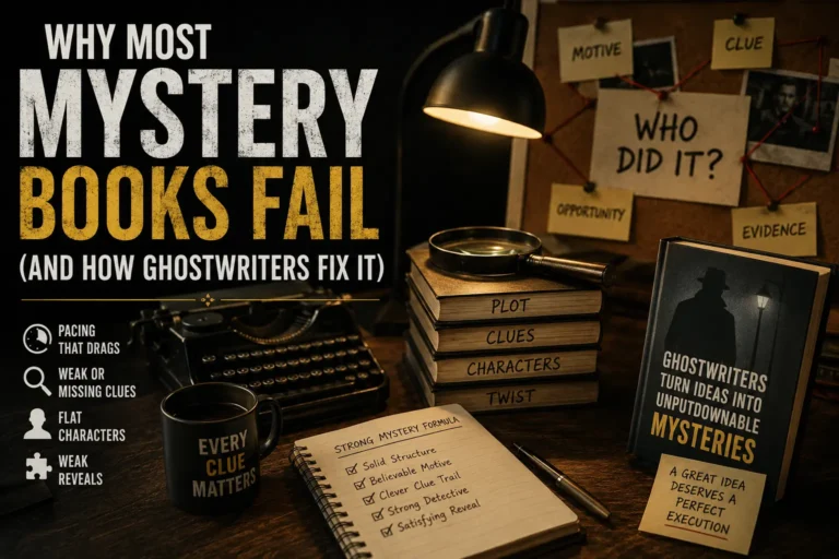 Why Most Mystery Books Fail (And How Mystery Book Ghostwriters Fix Them)