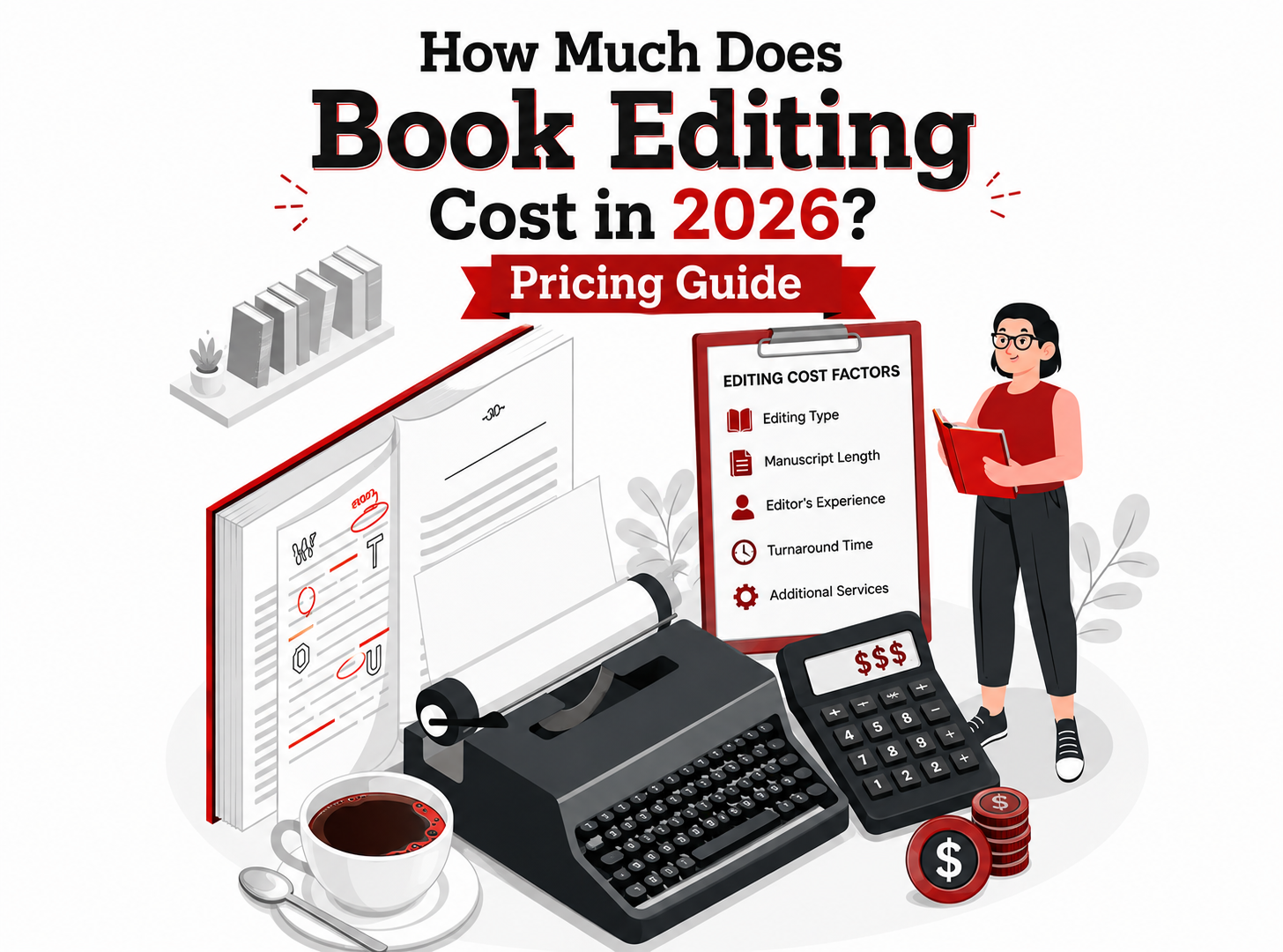 How Much Does Book Editing Cost in 2026? Pricing Guide