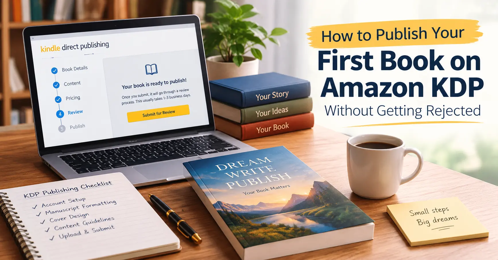 How to Publish Your First Book on Amazon KDP Without Getting Rejected