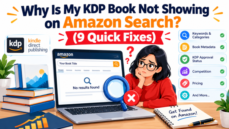 Why Is My KDP Book Not Showing on Amazon Search (9 Quick Fixes)